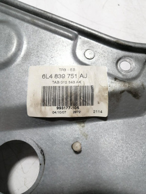 ELEVALUNAS TRASERO IZQUIERDO, SEAT, IBIZA (6L1)