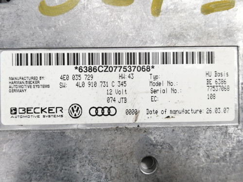  MODULO ELECTRONICO AUDI Q7 (4L) 