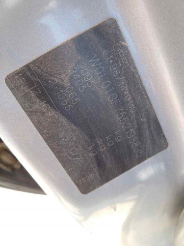 OPEL ZAFIRA A — vehículo donante para recambios 
