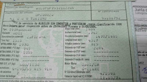 OPEL ZAFIRA A — автомобиль-донор на запчасти 