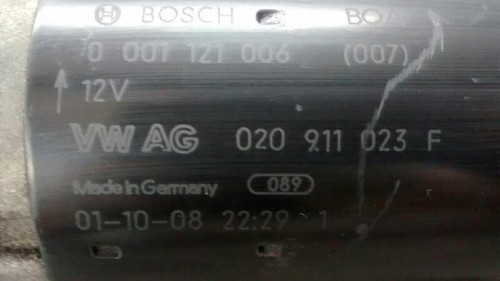  MOTOR ARRANQUE Volkswagen GOLF IV BERLINA (1J1)(10.1997) 