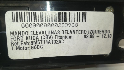  MANDO ELEVALUNAS DELANTERO IZQUIERDO FORD KUGA (CBV) 