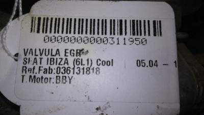 VALVULA EGR, SEAT, IBIZA (6L1)