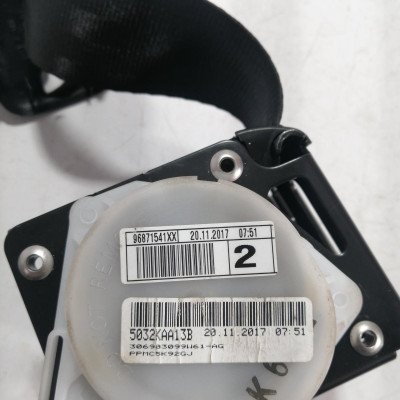 CINTURON SEGURIDAD TRASERO DERECHO, CITROEN, C4 BERLINA