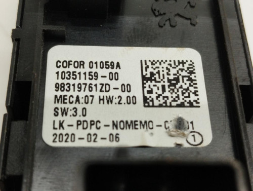 MANDO ELEVALUNAS DELANTERO IZQUIERDO Citroen C5 AIRCROSS 
