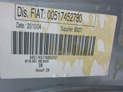  ELEVALUNAS DELANTERO IZQUIERDO FIAT STILO (192) 