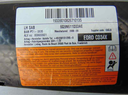  AIRBAG LATERAL IZQUIERDO FORD MONDEO BERLINA (CA2) 