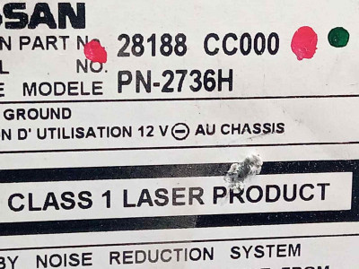 SISTEMA AUDIO / RADIO CD, NISSAN, MURANO (Z50)