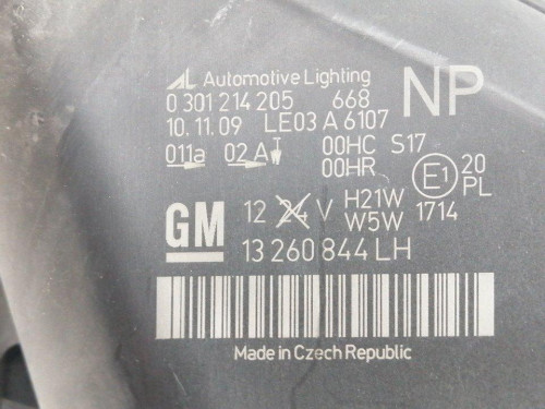  FARO IZQUIERDO, OPEL, ZAFIRA B 