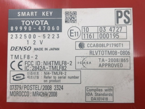  MODULO ELECTRONICO, TOYOTA, PRIUS (ZVW30) 
