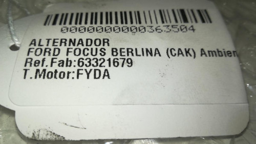  ALTERNADOR Ford FOCUS BERLINA (CAK) 