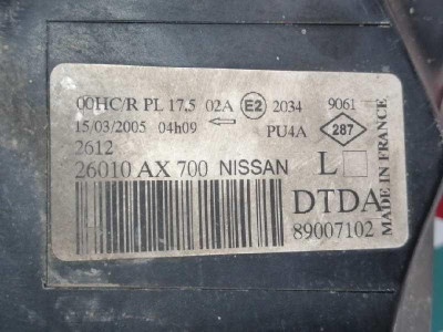 FARO DERECHO, NISSAN, MICRA (K12E)