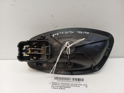  MANETA INTERIOR DELANTERA DERECHA, RENAULT, CAPTUR I 