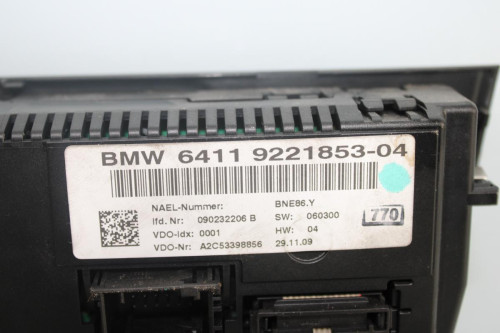 MANDO CLIMATIZADOR BMW SERIE 1 BERLINA (E81/E87) 