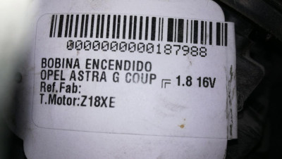 BOBINA ENCENDIDO, OPEL, ASTRA G COUPE