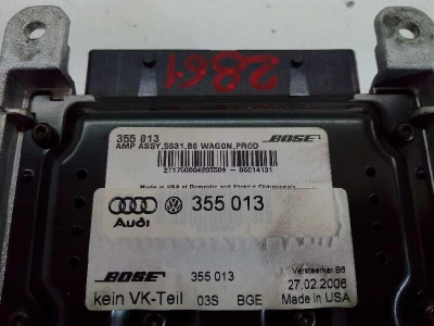 MODULO ELECTRONICO, AUDI, A4 AVANT (8E)