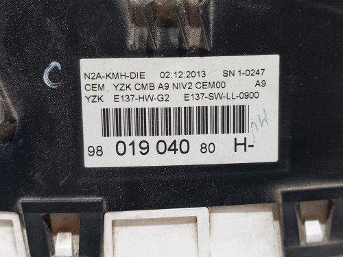  CUADRO INSTRUMENTOS, PEUGEOT, 208 